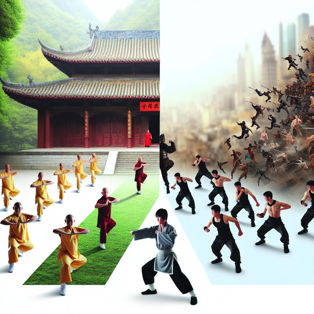 How Shaolin-based films like The 36th Chamber of Shaolin differ from Kung Fu.