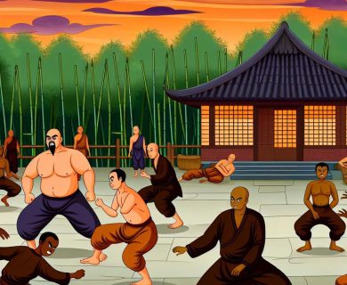 How Shaolin training was depicted in Kung Fu.