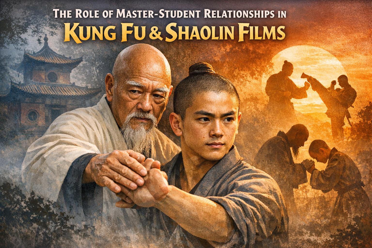 The role of master-student relationships in Kung Fu and Shaolin films.