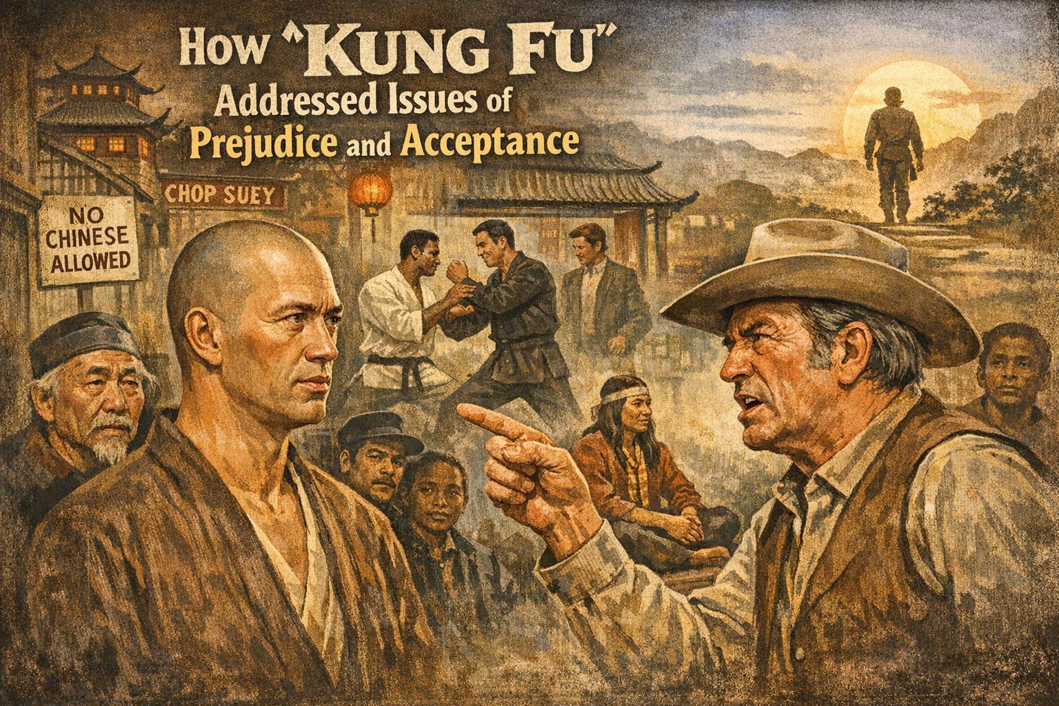 How Kung Fu addressed issues of prejudice and acceptance.
