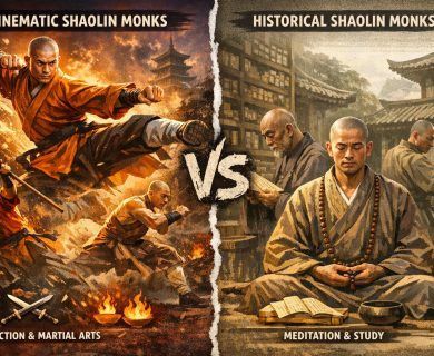The differences between cinematic Shaolin monks and historical ones.