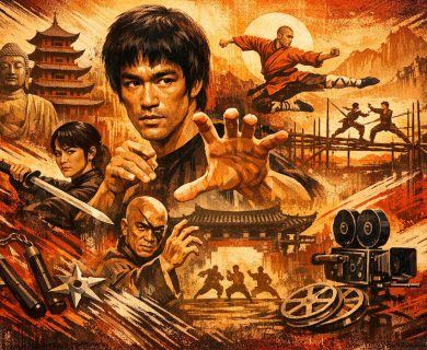 The visual style of Kung Fu and its cinematic influences.